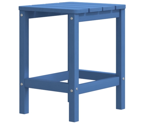 vidaXL Mesa de jardín Adirondack HDPE azul agua 38x38x46 cm