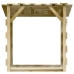 Pérgola con techo madera de pino impregnada 100x90x100 cm