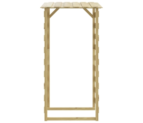 Pérgola con techo madera de pino impregnada 100x90x200 cm