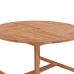 Mesa de comedor de jardín madera maciza de teca Ø110x75 cm