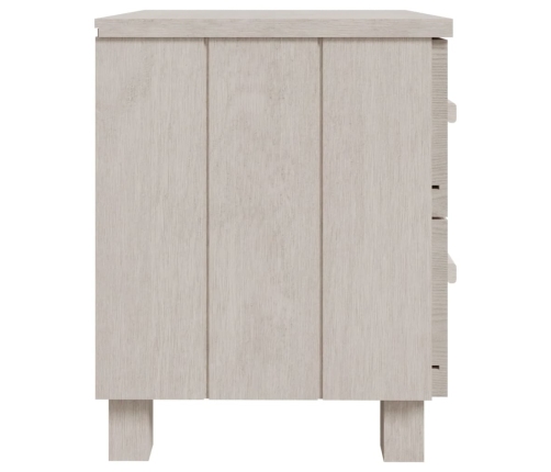 Mesita de noche HAMAR madera pino maciza blanco 40x35x44,5 cm