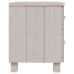 Mesita de noche HAMAR madera pino maciza blanco 40x35x44,5 cm