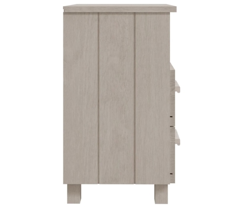 Mesita de noche HAMAR madera maciza de pino blanca 40x35x62 cm