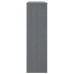 Aparador superior HAMAR pino macizo gris oscuro 90x30x100 cm