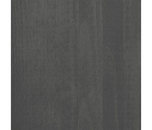 Aparador superior HAMAR pino macizo gris oscuro 90x30x100 cm