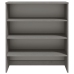 Aparador superior HAMAR pino macizo gris claro 90x30x100 cm