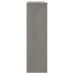 Aparador superior HAMAR pino macizo gris claro 90x30x100 cm