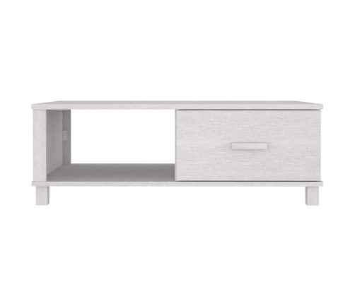 Mesa de centro HAMAR madera maciza de pino blanco 100x55x35 cm