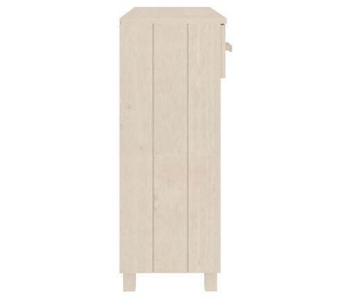 Mesa consola HAMAR madera maciza pino marrón miel 90x35x90 cm