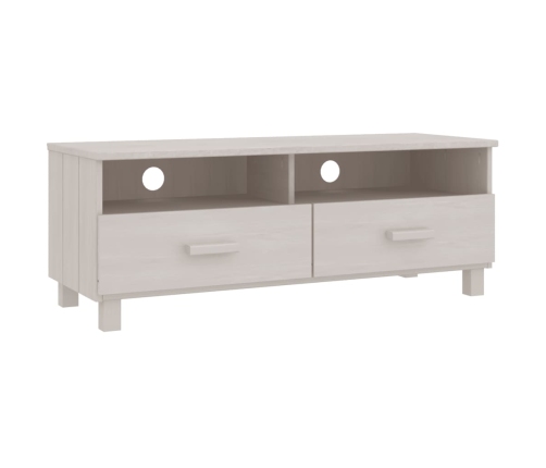 Mueble de TV HAMAR madera maciza de pino blanco 106x40x40 cm