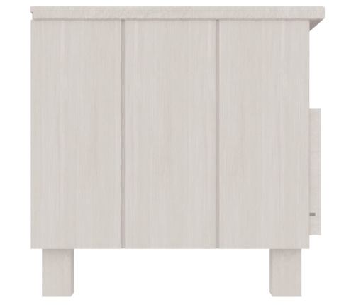 Mueble de TV HAMAR madera maciza de pino blanco 106x40x40 cm