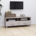 Mueble de TV HAMAR madera maciza de pino blanco 106x40x40 cm