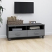 Mueble de TV HAMAR madera maciza pino gris oscuro 106x40x40 cm