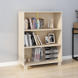 Estantería HAMAR madera pino maciza marrón miel 85x35x112 cm