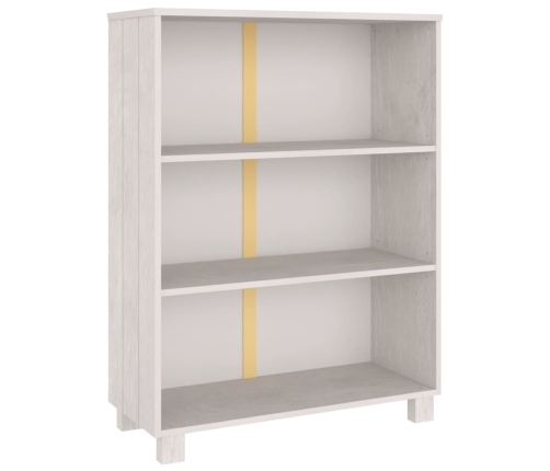 Estantería HAMAR madera maciza de pino blanca 85x35x112 cm