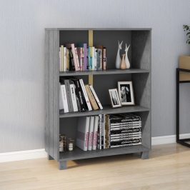 Estantería HAMAR madera maciza pino gris oscuro 85x35x112 cm