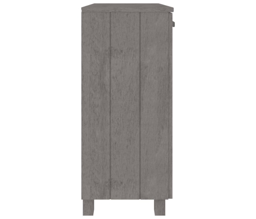 Aparador HAMAR madera maciza de pino gris claro 85x35x80 cm