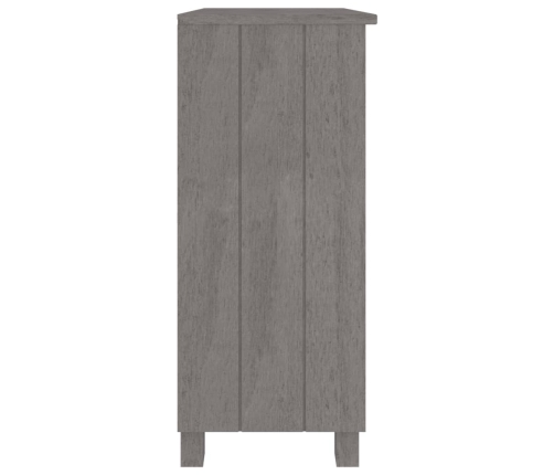 Aparador HAMAR madera maciza de pino gris claro 85x35x80 cm