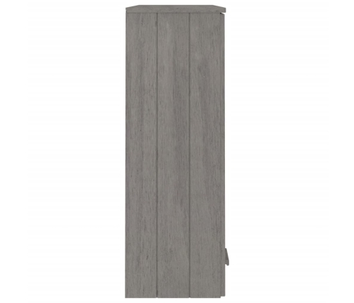 Aparador superior HAMAR pino macizo gris claro 85x35x100 cm