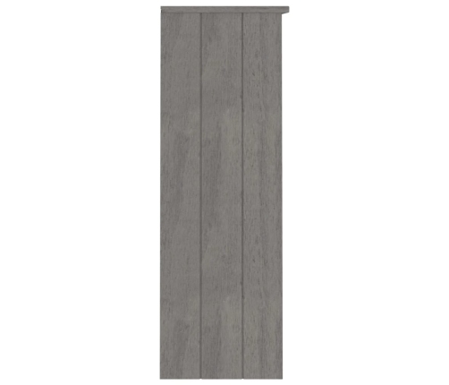 Aparador superior HAMAR pino macizo gris claro 85x35x100 cm