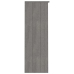 Aparador superior HAMAR pino macizo gris claro 85x35x100 cm