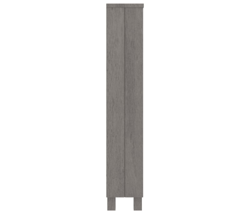 Mueble de CDs HAMAR madera pino maciza gris claro 45x18x100 cm