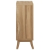 Cómoda de madera maciza de teca 56x30x80 cm