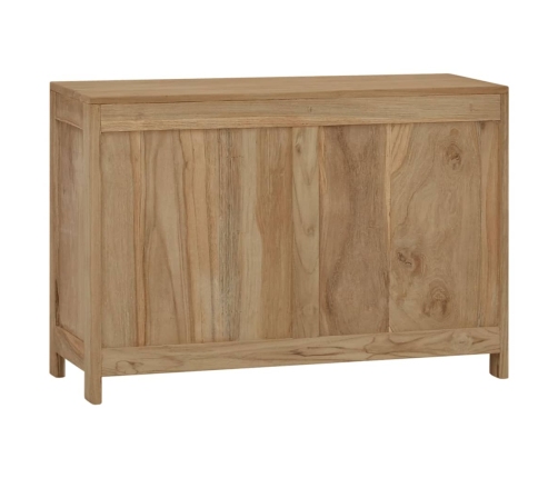 Cómoda de madera maciza de teca 80x30x55 cm