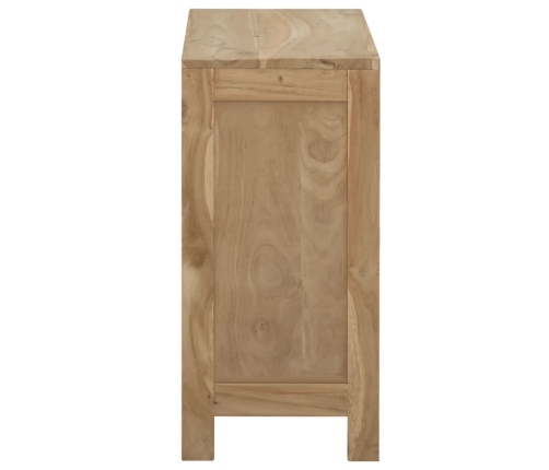 Cómoda de madera maciza de teca 80x30x55 cm