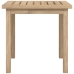 Mesa auxiliar de madera maciza de teca 45x45x45 cm