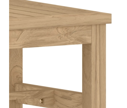 Mesa de centro madera maciza de teca 45x45x30 cm