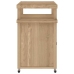 Carrito de bar madera maciza de teca 70x50x90 cm