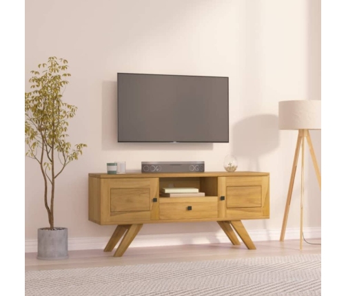 vidaXL Mueble de TV madera maciza de teca 110x30x50 cm