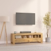 Mueble de TV madera maciza de teca 110x30x35 cm