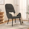 Silla de relajación de terciopelo gris oscuro