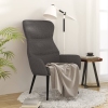 Sillón de relax de tela gris oscuro