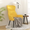 Sillón de relax de tela amarillo mostaza