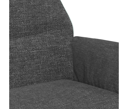 Sillón de relax de tela gris oscuro