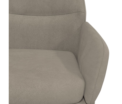 Silla de relajación de terciopelo gris claro