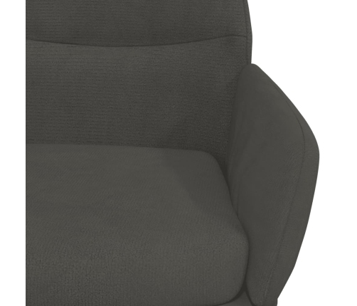 Sillón de relax de terciopelo gris oscuro