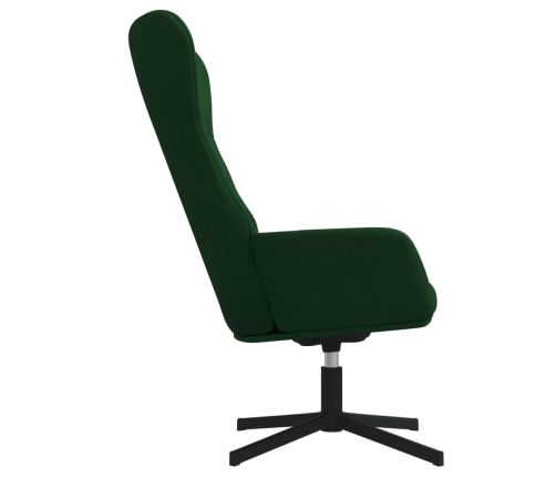 Silla de relajación de terciopelo verde oscuro