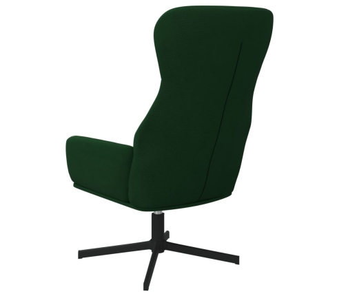 Silla de relajación de terciopelo verde oscuro