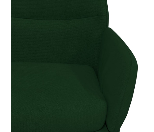 Silla de relajación de terciopelo verde oscuro