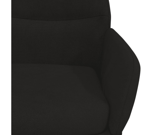 Sillón de relax de terciopelo negro