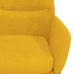 Silla de relajación de terciopelo amarillo mostaza