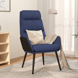 Sillón de relax de tela azul