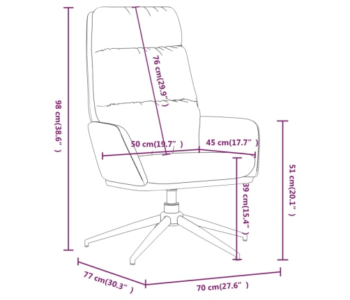 Sillón de relax de tela gris oscuro