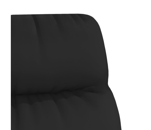 Sillón de relax de cuero sintético negro