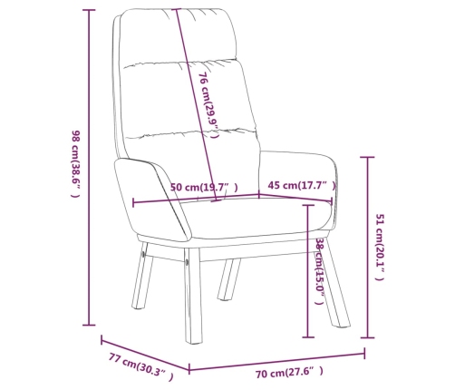 Sillón de relax de tela gris claro