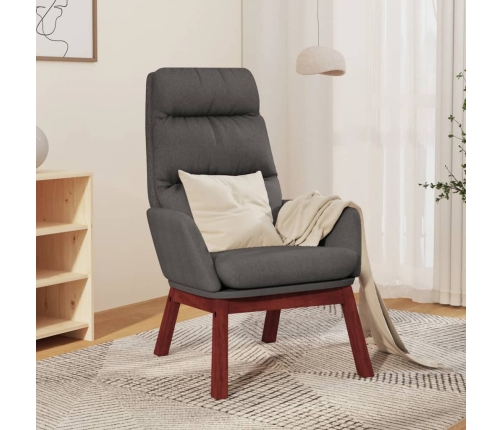 Sillón de relax de tela gris oscuro